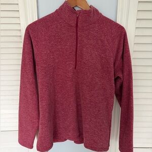 Eddie Bauer Burgundy Quarter Zip Pullover